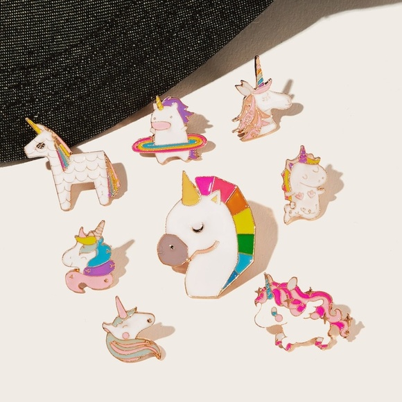 Jewelry - New 8 Pc Unicorn Brooch Set Jewelry - New 8 Pc Unicorn Brooch Set